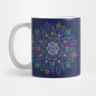 Rainbow Metallic Mandala Mug